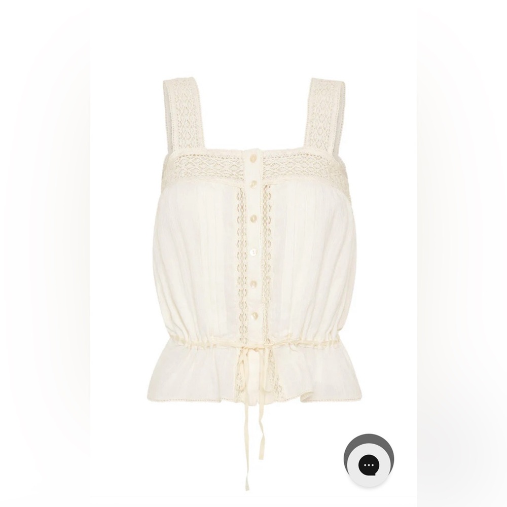 Spell Cream Crochet-Trimmed Peasant Camisole - Picture 6 of 16